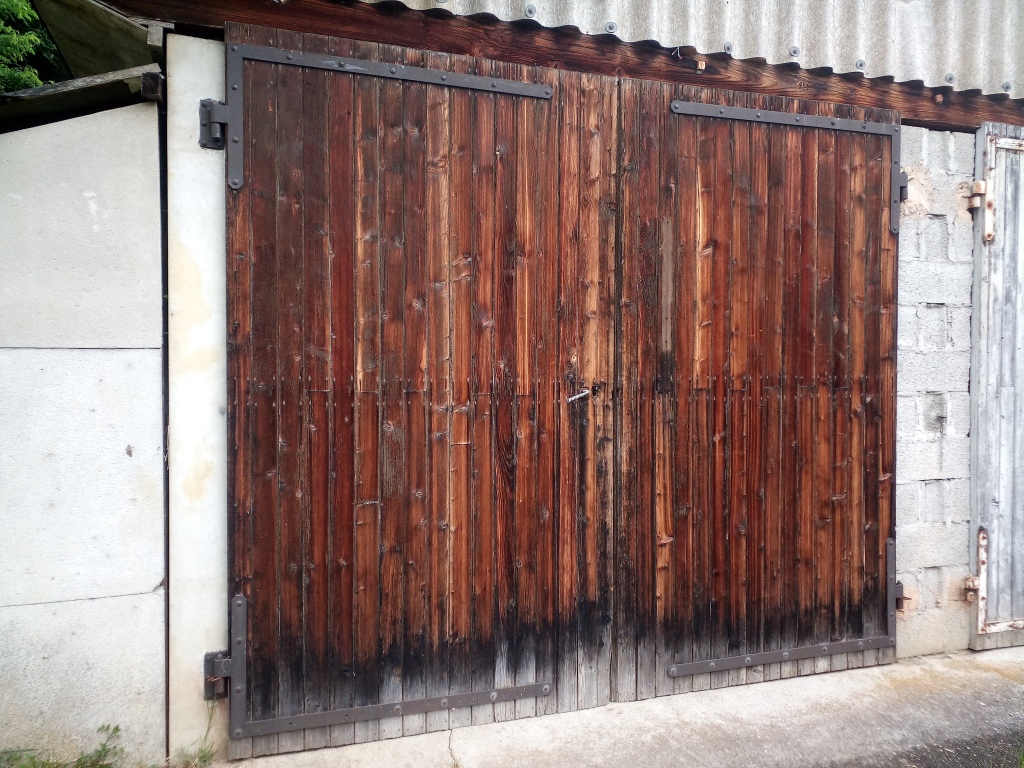 Rénovation peinture porte garage 